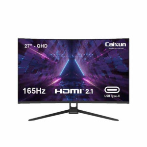 Monitor Gamer Caixun 27" QHD 1440p, 165Hz, VA, Curvo 1500R, 1ms, Adaptive Sync, HDMI 2.1, DP 1.4, HDR10, C27C2Q