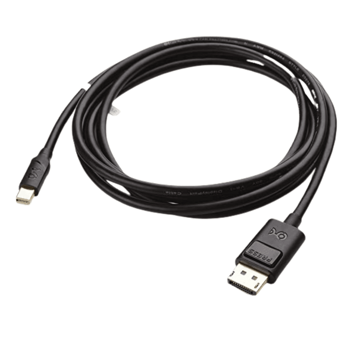 Cable Mini DisplayPort a DisplayPort Cable Matters 1.8 Mt, 4K a 60 Hz - 1440p a 165 Hz - 1080p a 240 Hz - Lapshop Chile