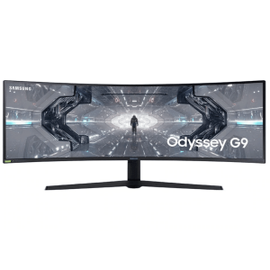 Monitor Samsung Ultrawide 49" Odyssey G9, Curvo, Gamer, HDMI, DisplayPort, G-Sync, 240hz, 1ms, C49G95T, LC49G95TSSLXZS - Lapshop Chile
